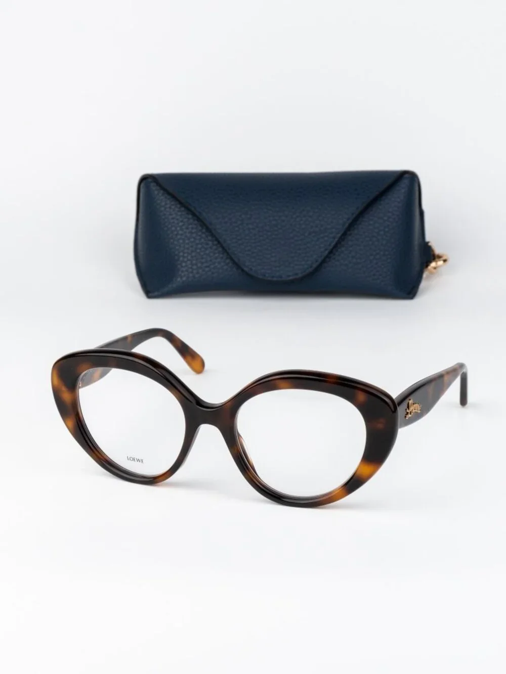 Loewe Women Eyeglasses Havana Cat Eye LW50088I 052 NEW AUTHENTIC